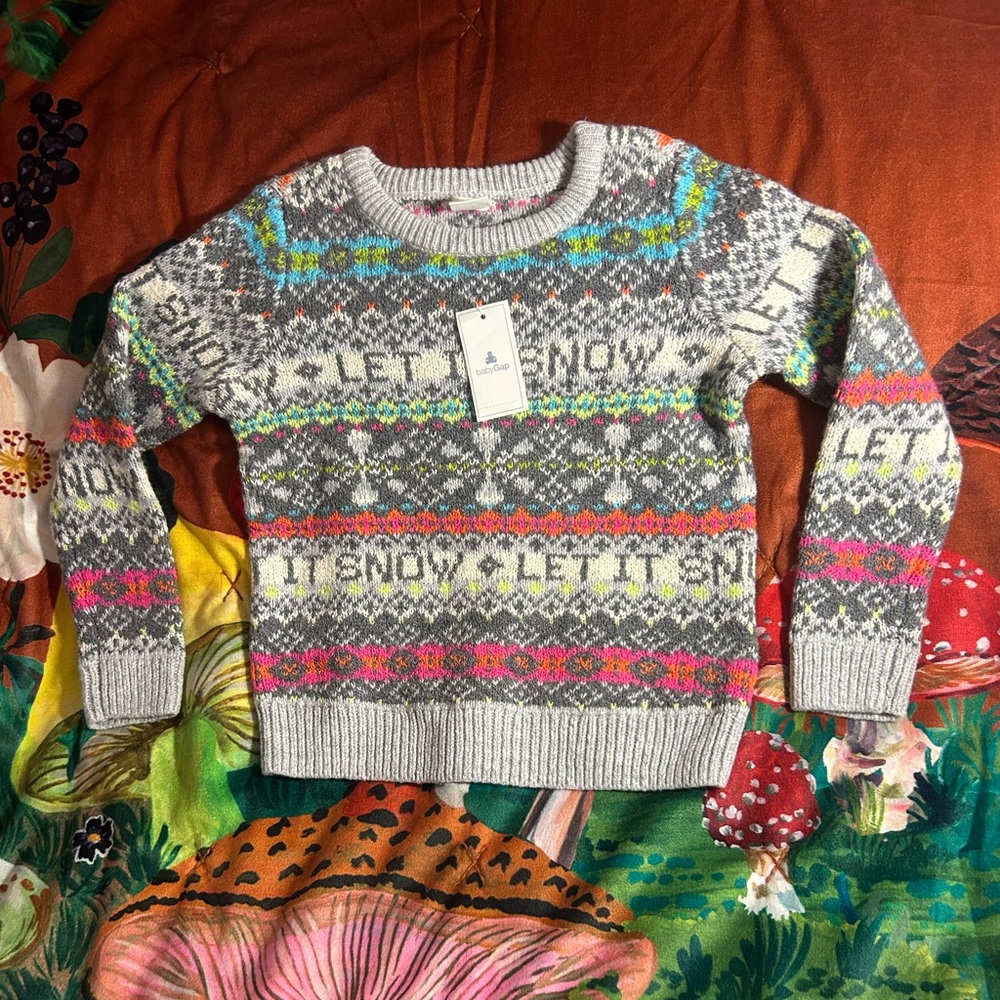 NWT Gap Kids Fair Isle Sweater 4T